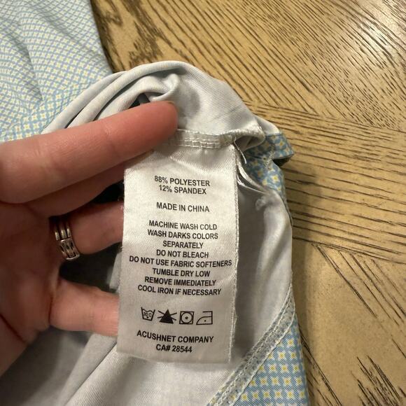 Footjoy Golf Polo Diamond Pattern Large Creekmoor - Picture 6 of 8